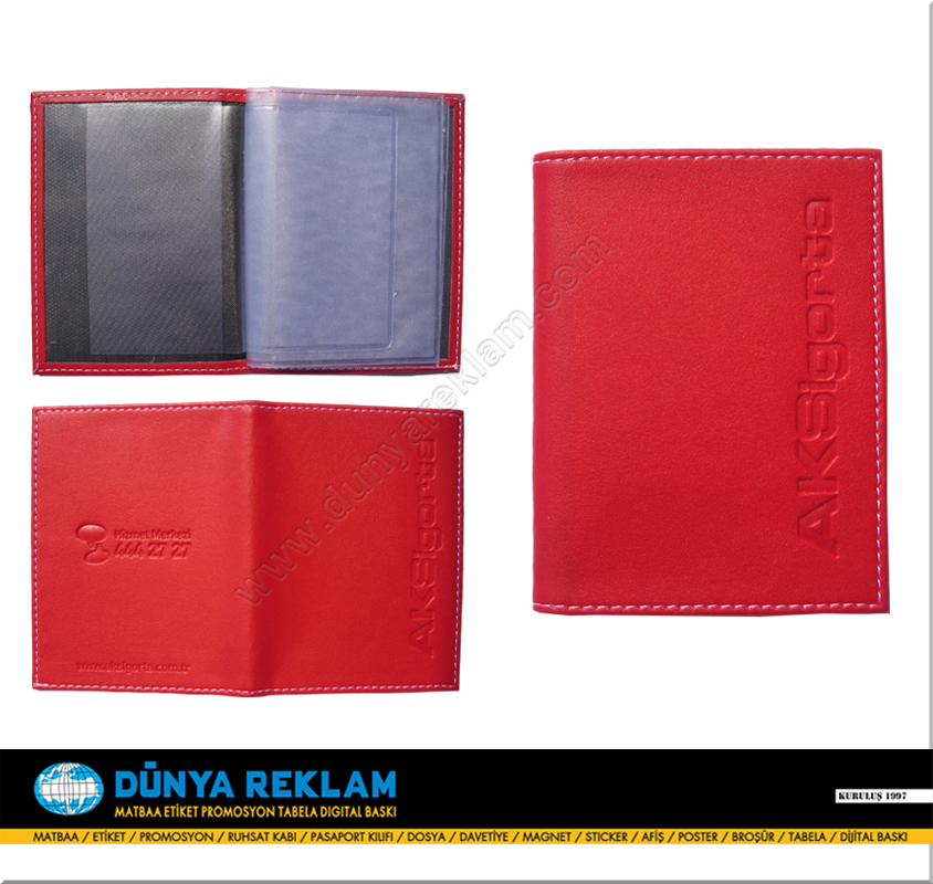 Suni Deri Ruhsat Kabı